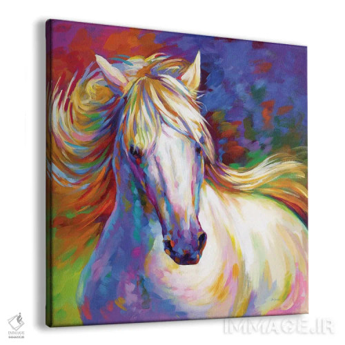 تابلو اسب برازنده اثر لئون دوونیس - نمای پرسپکتیو محصول