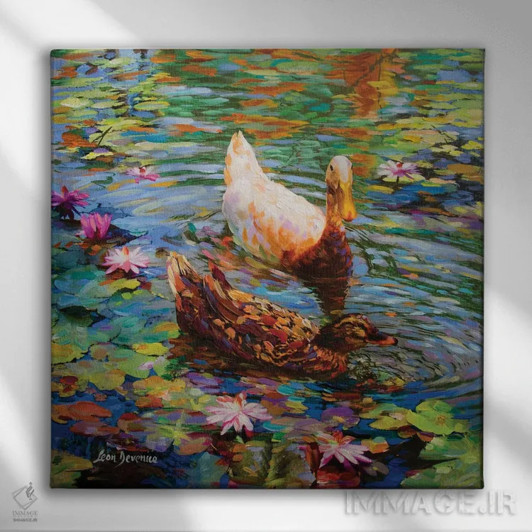 تابلو آرزوهای رنگارنگ اثر لئون دوونیس - نمای روبهرو روی دیوار