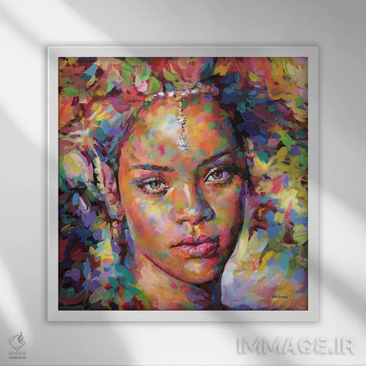 تابلو الماسها در آسمان اثر لئون دوونیس - نمای قابدار سفید