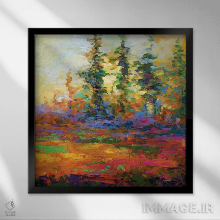 تابلو برداشتهایی از بعدازظهر اثر لئون دوونیس - نمای قابدار مشکی