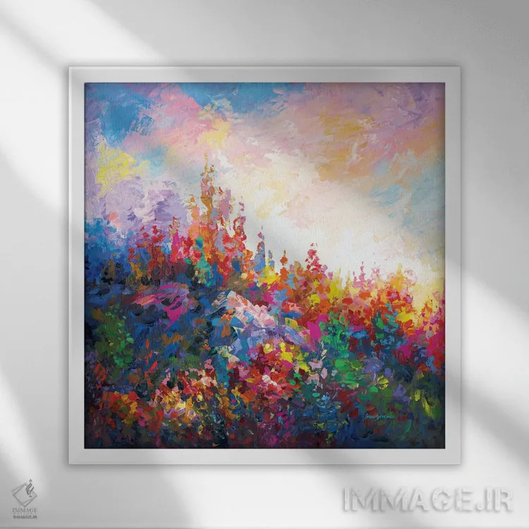 تابلو به سوی جنگل رؤیاها اثر لئون دوونیس - نمای قابدار سفید