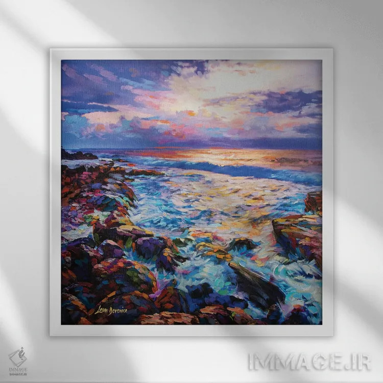 تابلو تأمل اثر لئون دوونیس - نمای قابدار سفید