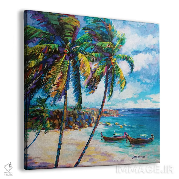 تابلو رویای هاوایی اثر لئون دوونیس - نمای پرسپکتیو محصول