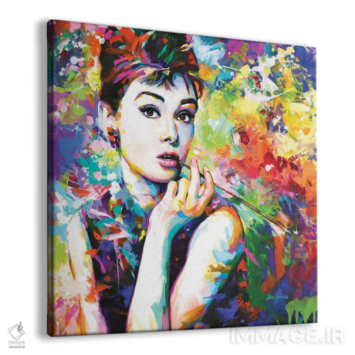 تابلو آدری هپبورن ۲ اثر لئون دوونیس - نمای پرسپکتیو محصول