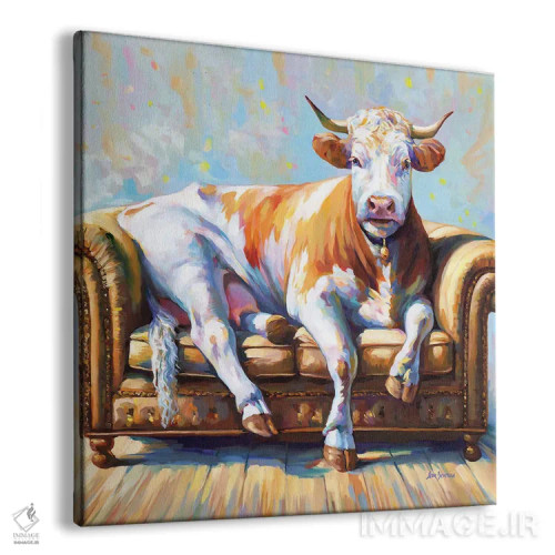 تابلو روز تعطیل گاو اثر لئون دوونیس - نمای پرسپکتیو محصول