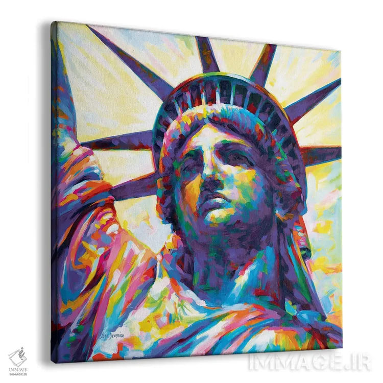 تابلو Nyc,بانوی آزادی، نیویورک اثر لئون دوونیس - نمای پرسپکتیو محصول