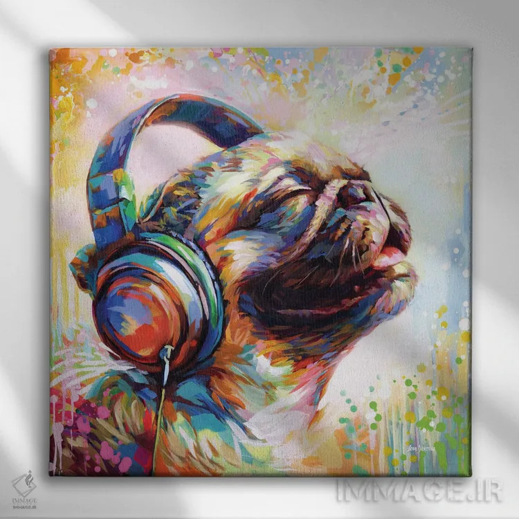 تابلو شادی ضربان پاگ اثر لئون دوونیس - نمای روبهرو روی دیوار