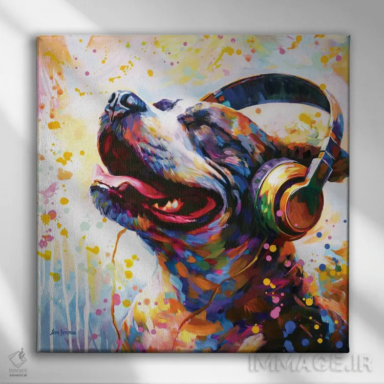 تابلو ضربانهای شاد اثر لئون دوونیس - نمای روبهرو روی دیوار