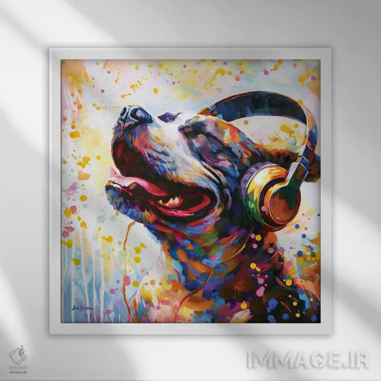 تابلو ضربانهای شاد اثر لئون دوونیس - نمای قابدار سفید