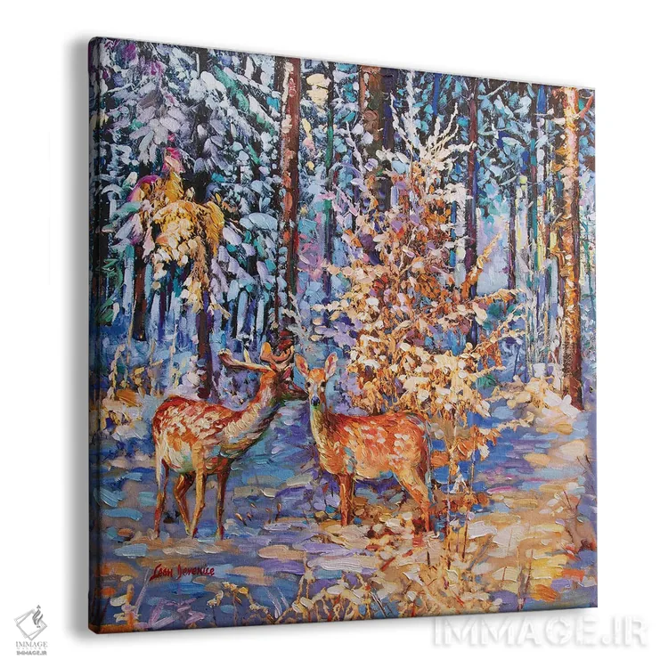 تابلو بوسهای لطیف اثر لئون دوونیس - نمای پرسپکتیو محصول