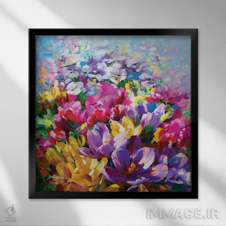 تابلو هزار بوسه اثر لئون دوونیس - نمای قابدار مشکی