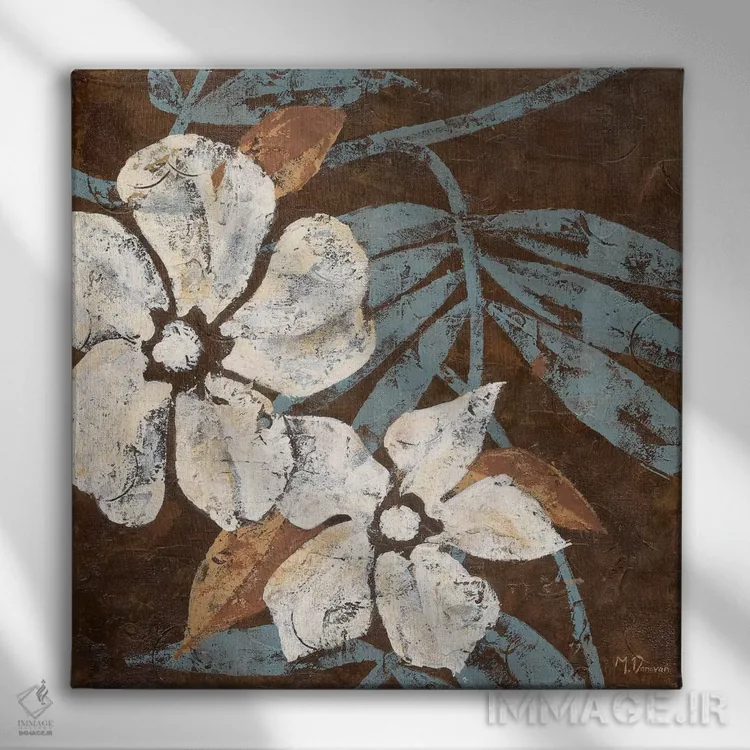 تابلو گلها روی شکلات ۱ اثر ماریا دونوان - نمای روبهرو روی دیوار