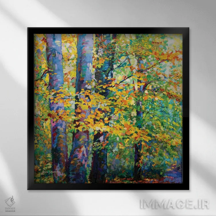 تابلو هدیهٔ زمان اثر لئون دوونیس - نمای قابدار مشکی