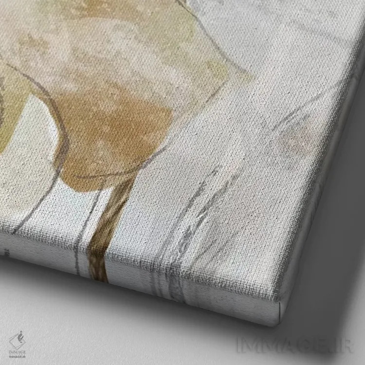 تابلو شقایق بهاری تاپه ۲ اثر ماریا دونوان - نمای نزدیک بافت بوم