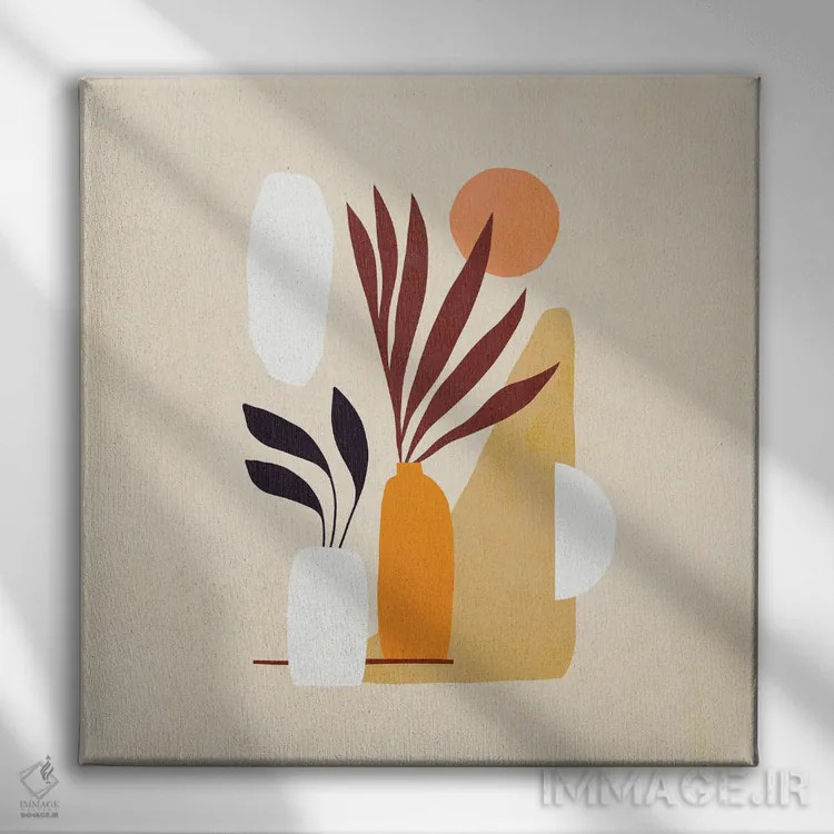 تابلو اشکال طبیعت ۱ اثر دومینیک واری - نمای روبهرو روی دیوار