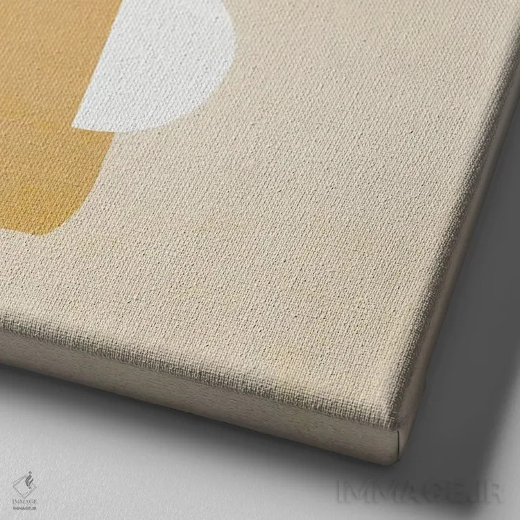 تابلو اشکال طبیعت ۱ اثر دومینیک واری - نمای نزدیک بافت بوم