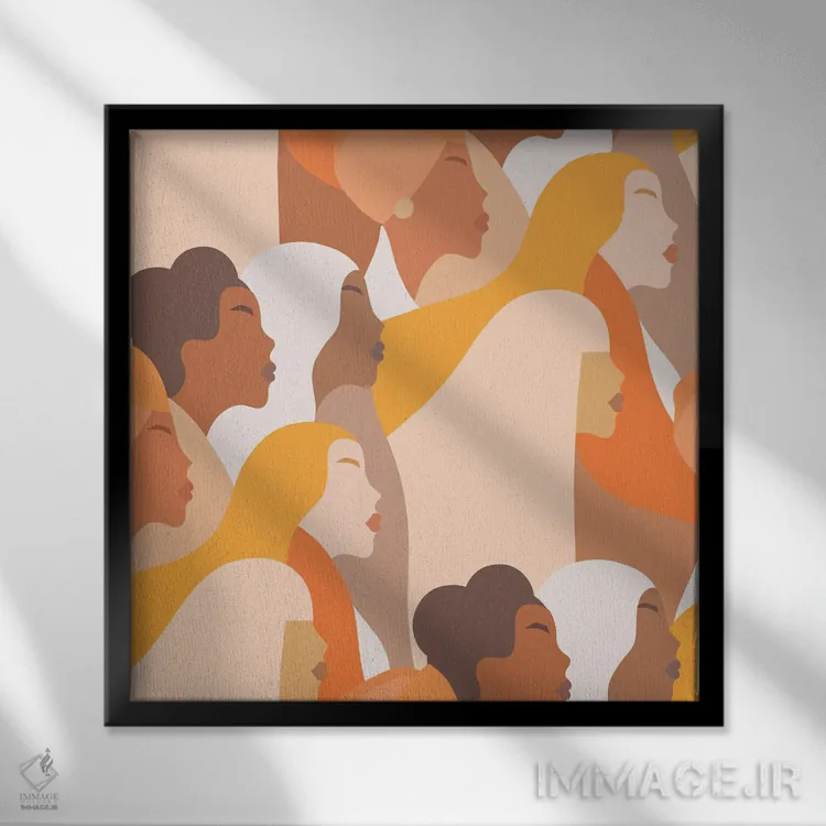 تابلو ما بینهایتیم ۲ اثر دومینیک واری - نمای قابدار مشکی