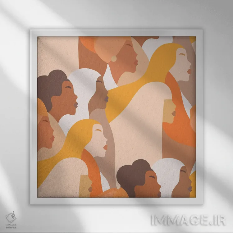 تابلو ما بینهایتیم ۲ اثر دومینیک واری - نمای قابدار سفید