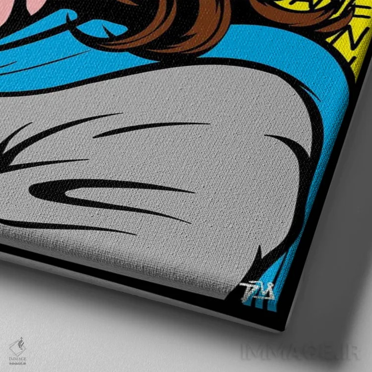 تابلو گردهمایی افسانهها ۲ اثر داوی آلوِس - نمای نزدیک بافت بوم