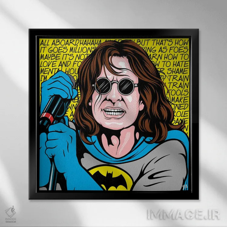 تابلو گردهمایی افسانهها ۲ اثر داوی آلوِس - نمای قابدار مشکی