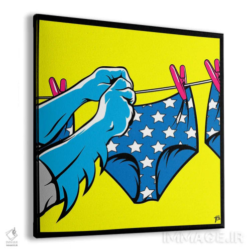 تابلو رختشویی بتمن اثر داوی آلوِس - نمای پرسپکتیو محصول