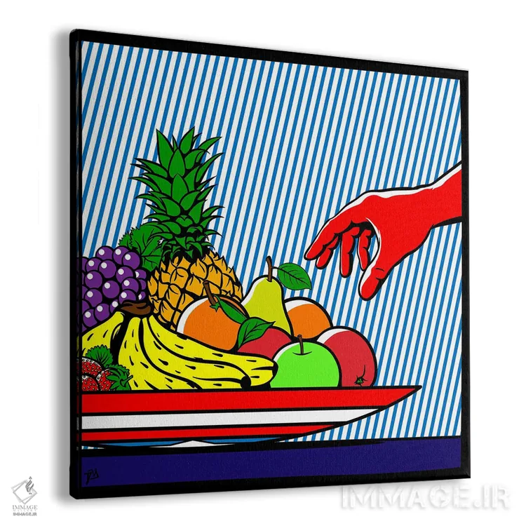 تابلو کاسه میوه آمریکایی اثر داوی آلوِس - نمای پرسپکتیو محصول