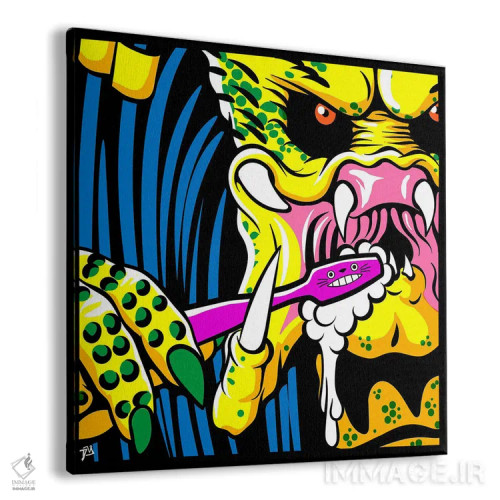 تابلو یک دهان بزرگ و تمیز II اثر داوی آلوِس - نمای پرسپکتیو محصول