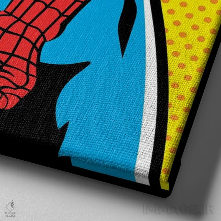 تابلو مشکل عنکبوت اثر داوی آلوِس - نمای نزدیک بافت بوم