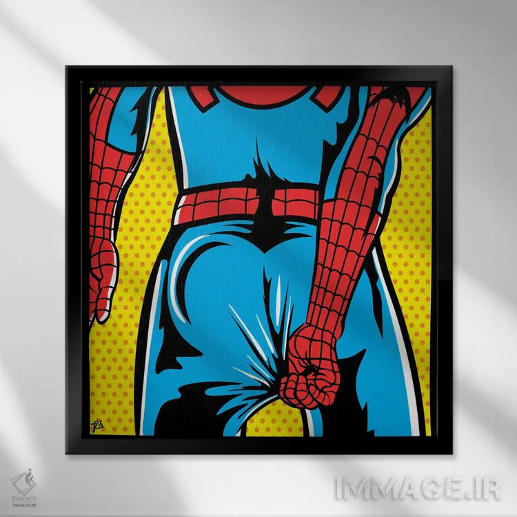 تابلو مشکل عنکبوت اثر داوی آلوِس - نمای قابدار مشکی