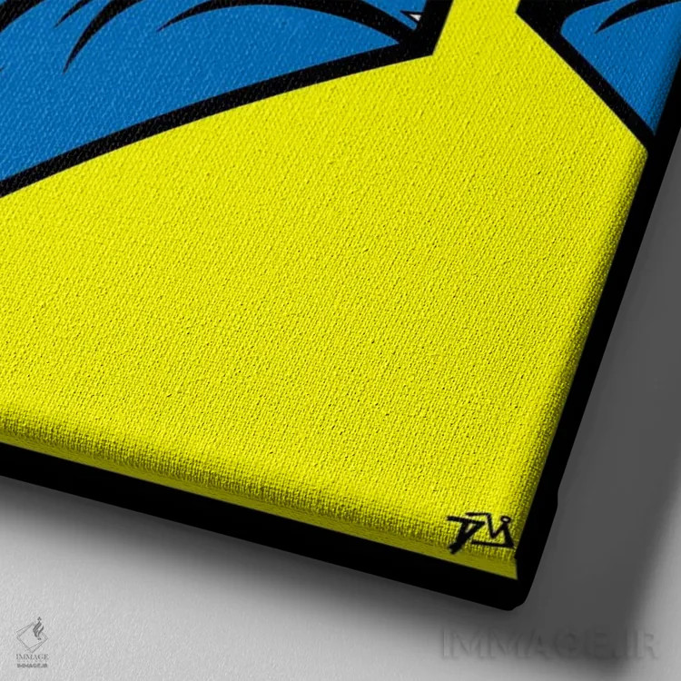 تابلو رختشویی بتمن اثر داوی آلوِس - نمای نزدیک بافت بوم