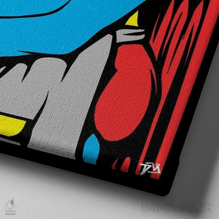 تابلو روال فوقالعاده اثر داوی آلوِس - نمای نزدیک بافت بوم