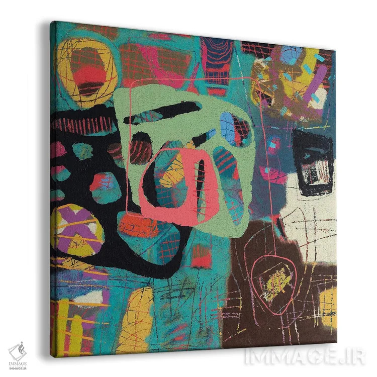 تابلو مکالمهها در انتزاع (شماره ۱۰۸) اثر داونز - نمای پرسپکتیو محصول