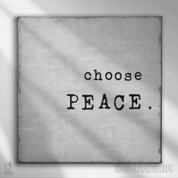 تابلو آرامش را انتخاب کن اثر جیمی مکداول - نمای روبهرو روی دیوار