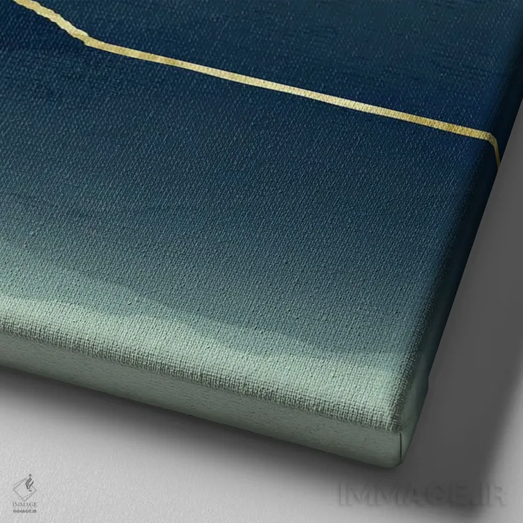 تابلو آلپ دارای حاشیه طلایی اثر دیرک وستنهاگن - نمای نزدیک بافت بوم