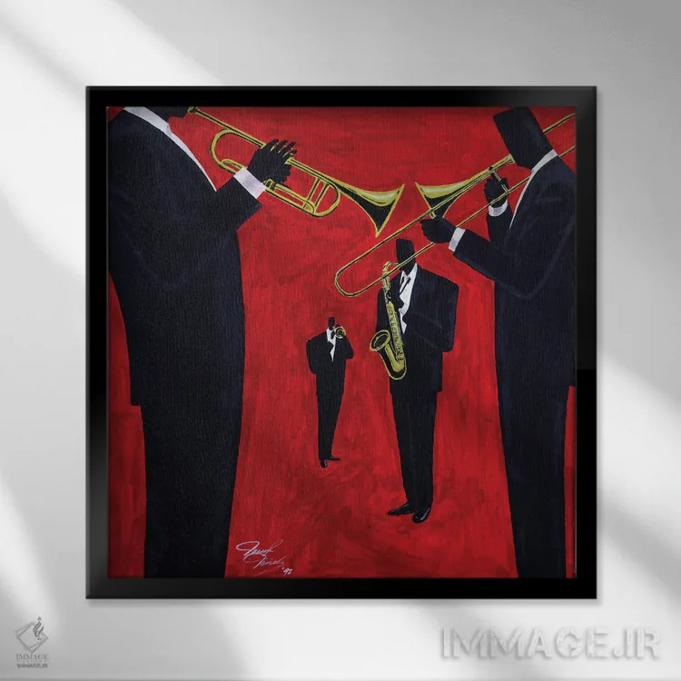 تابلو حالت یادآوری اثر دارل دنیلز - نمای قابدار مشکی