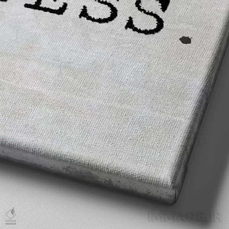 تابلو خوشبختی را انتخاب کن اثر جیمی مکداول - نمای نزدیک بافت بوم