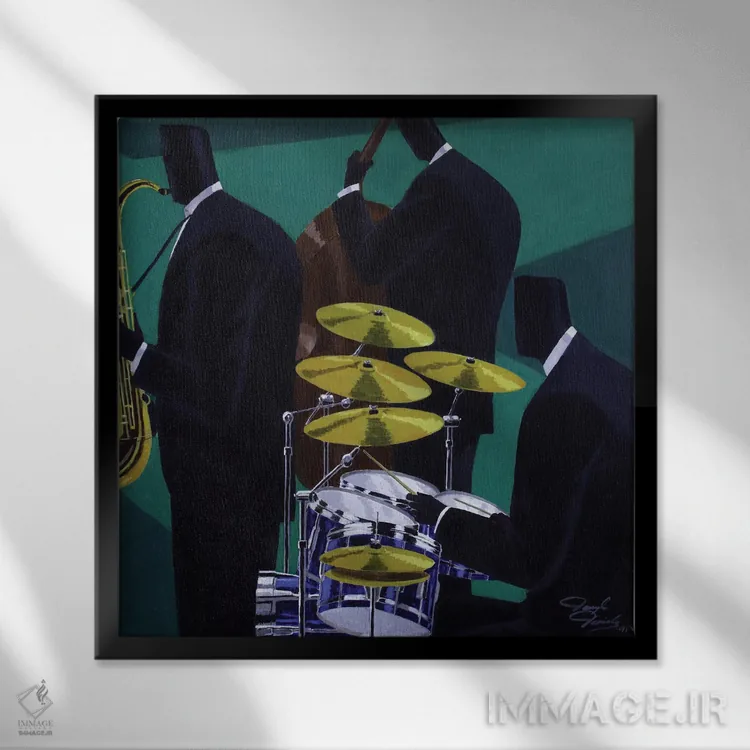 تابلو سه چهارم اثر دارل دنیلز - نمای قابدار مشکی