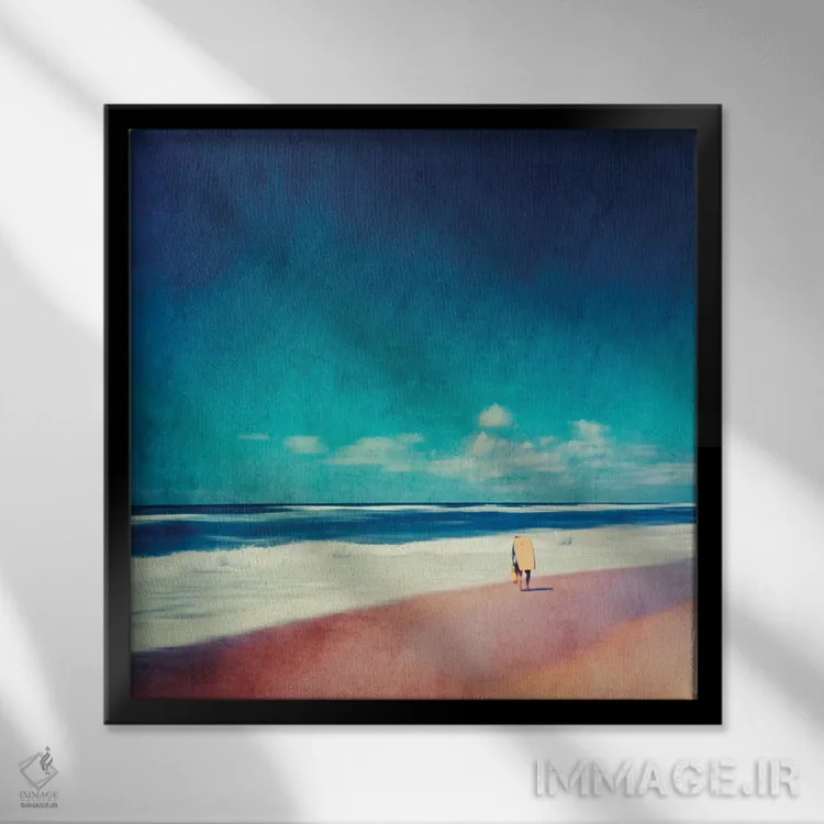 تابلو روزهای تابستان ۲ اثر دیرک وستنهاگن - نمای قابدار مشکی