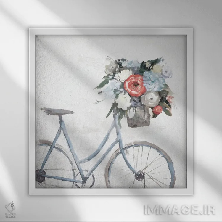 تابلو انعکاسهای دوچرخه اثر داگوود پورتفولیو (استودیو) - نمای قابدار سفید