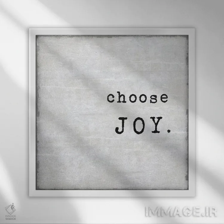 تابلو شادی را انتخاب کن اثر جیمی مکداول - نمای قابدار سفید