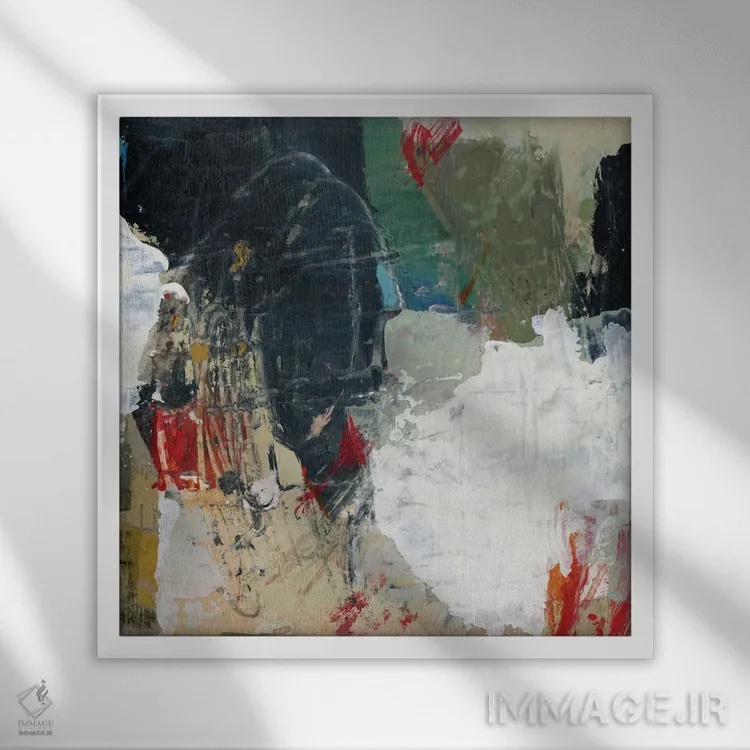 تابلو چشم مراقب اثر دانا ودرز - نمای قابدار سفید