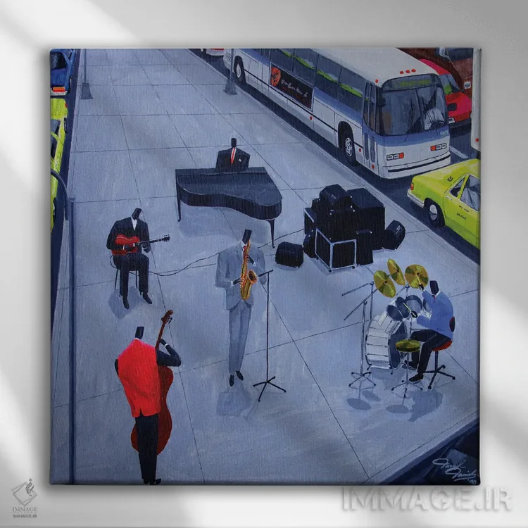 تابلو ترافیک اثر دارل دنیلز - نمای روبهرو روی دیوار