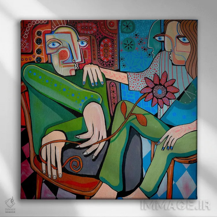 تابلو زمان التیام اثر دیلان گیِل - نمای روبهرو روی دیوار