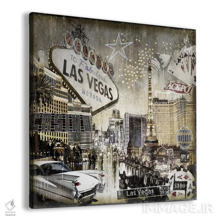 تابلو لاس وگاس اثر دیلان متیوز - نمای پرسپکتیو محصول