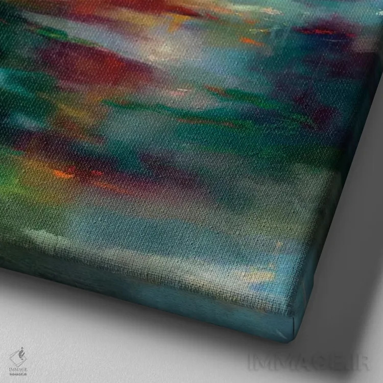 تابلو شرق شهر (لندن) اثر دانا یانگ - نمای نزدیک بافت بوم