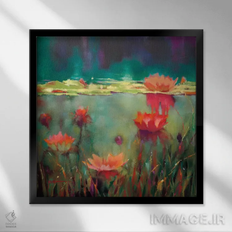 تابلو فرارسیدن شب اثر دانا یانگ - نمای قابدار مشکی