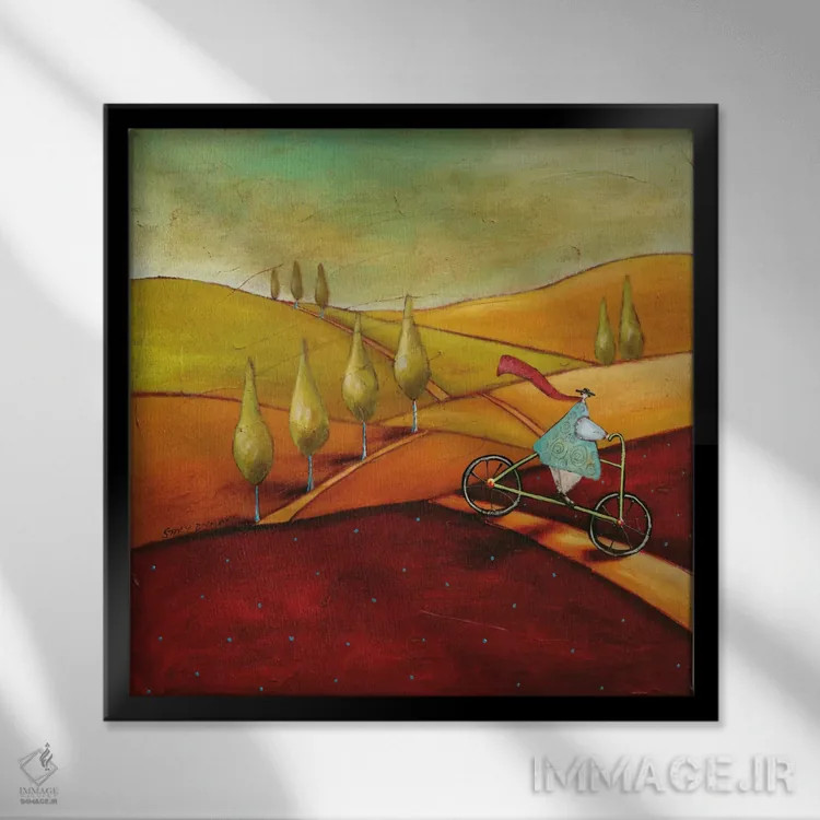تابلو احساس خوب ۱ اثر استیسی داینن - نمای قابدار مشکی