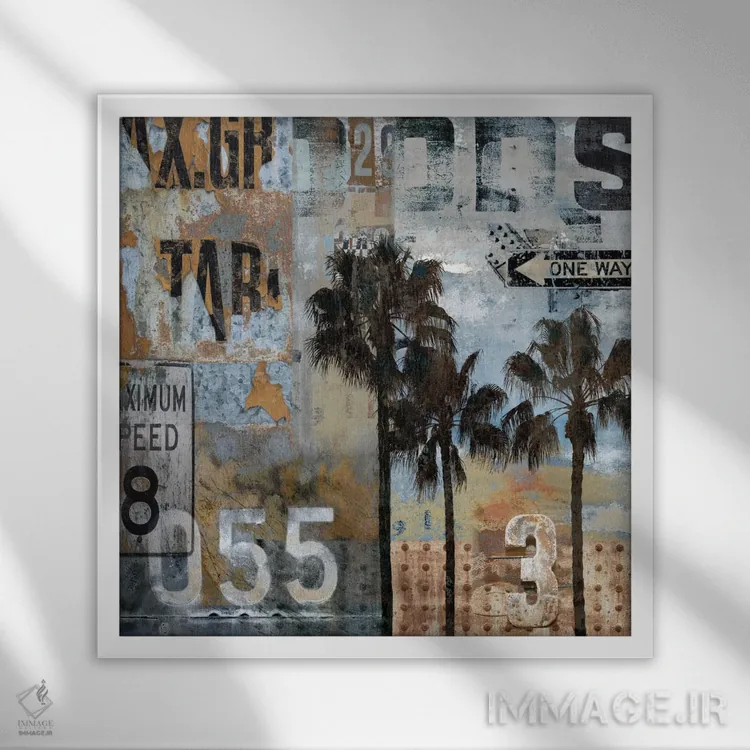 تابلو بافتهای شهری اثر دیلان متیوز - نمای قابدار سفید