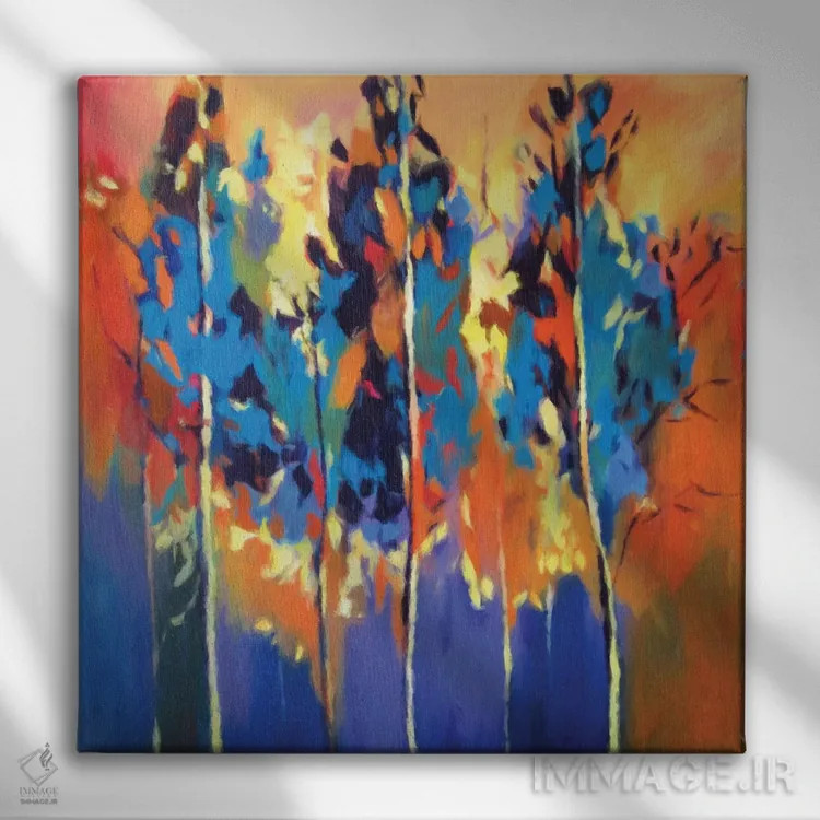 تابلو پاییز اثر رباورهاا کریستوا - نمای روبهرو روی دیوار