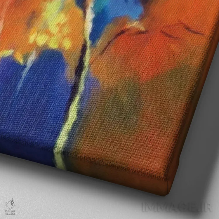 تابلو پاییز اثر رباورهاا کریستوا - نمای نزدیک بافت بوم